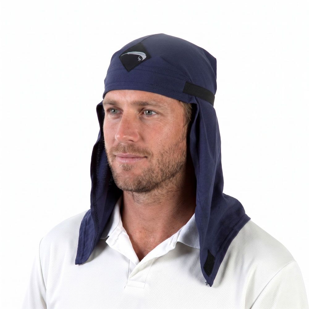 LWHNV_AI_2 sun protection work hood Australia UVeto Le Work Hood UPF50 under helmet neck cover